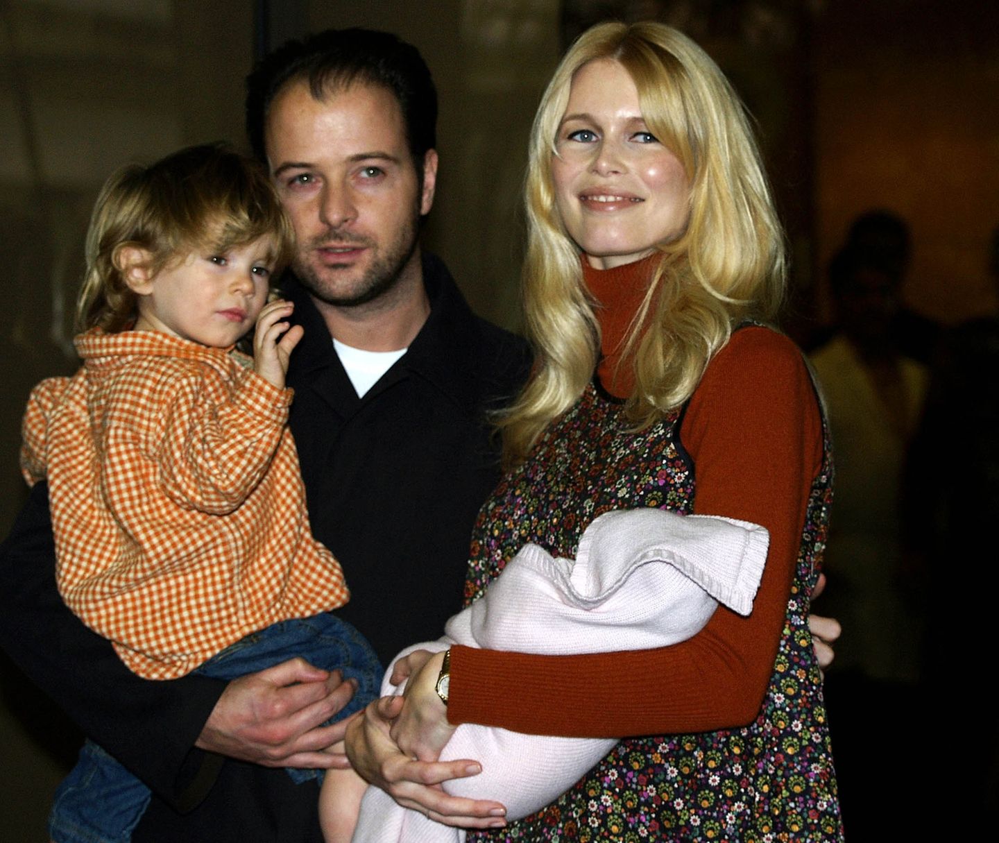 Claudia Schiffer mit Mann und zwei Kindern
