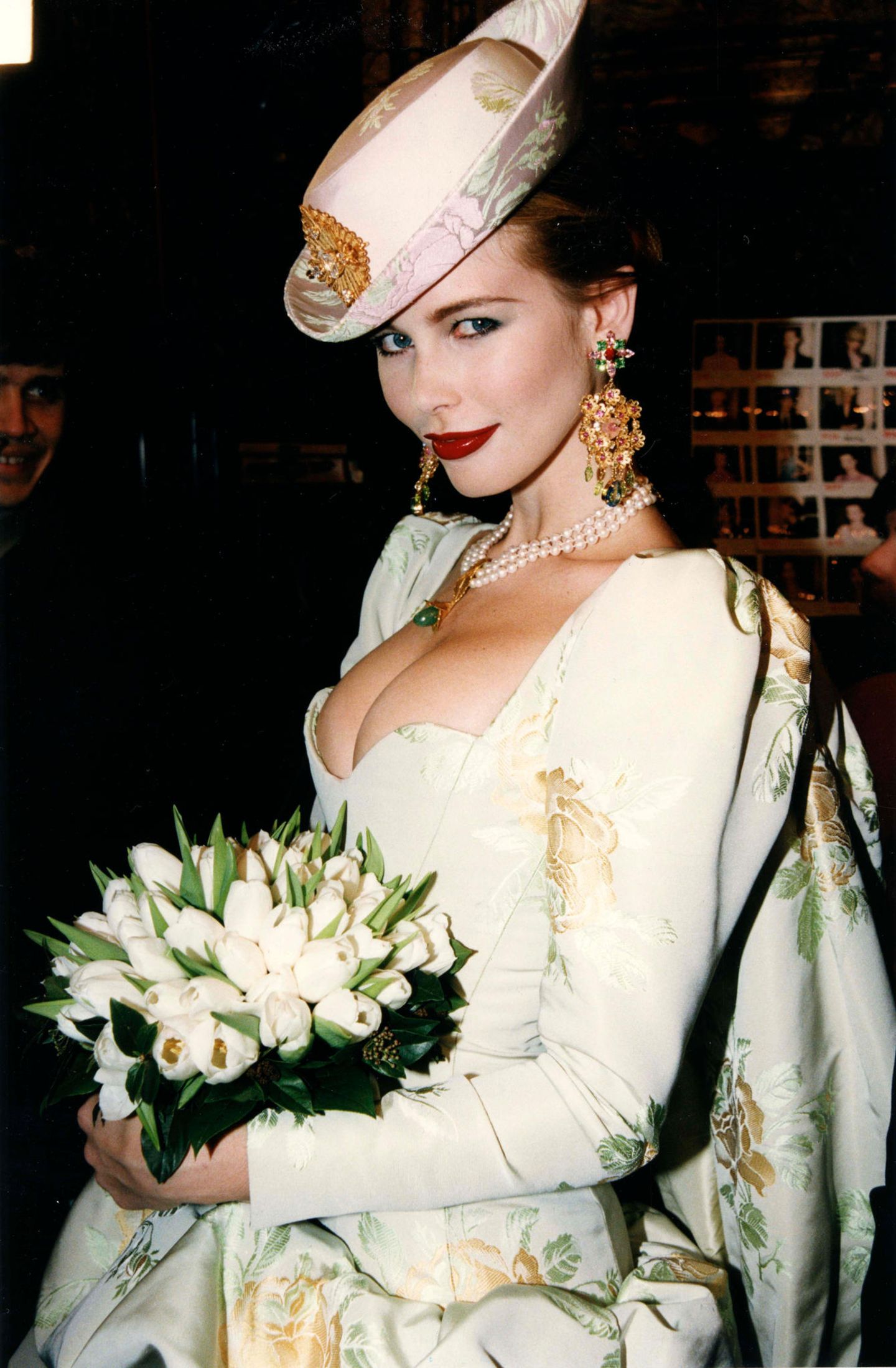 Claudia Schiffer als Braut für Yves Saint Laurent