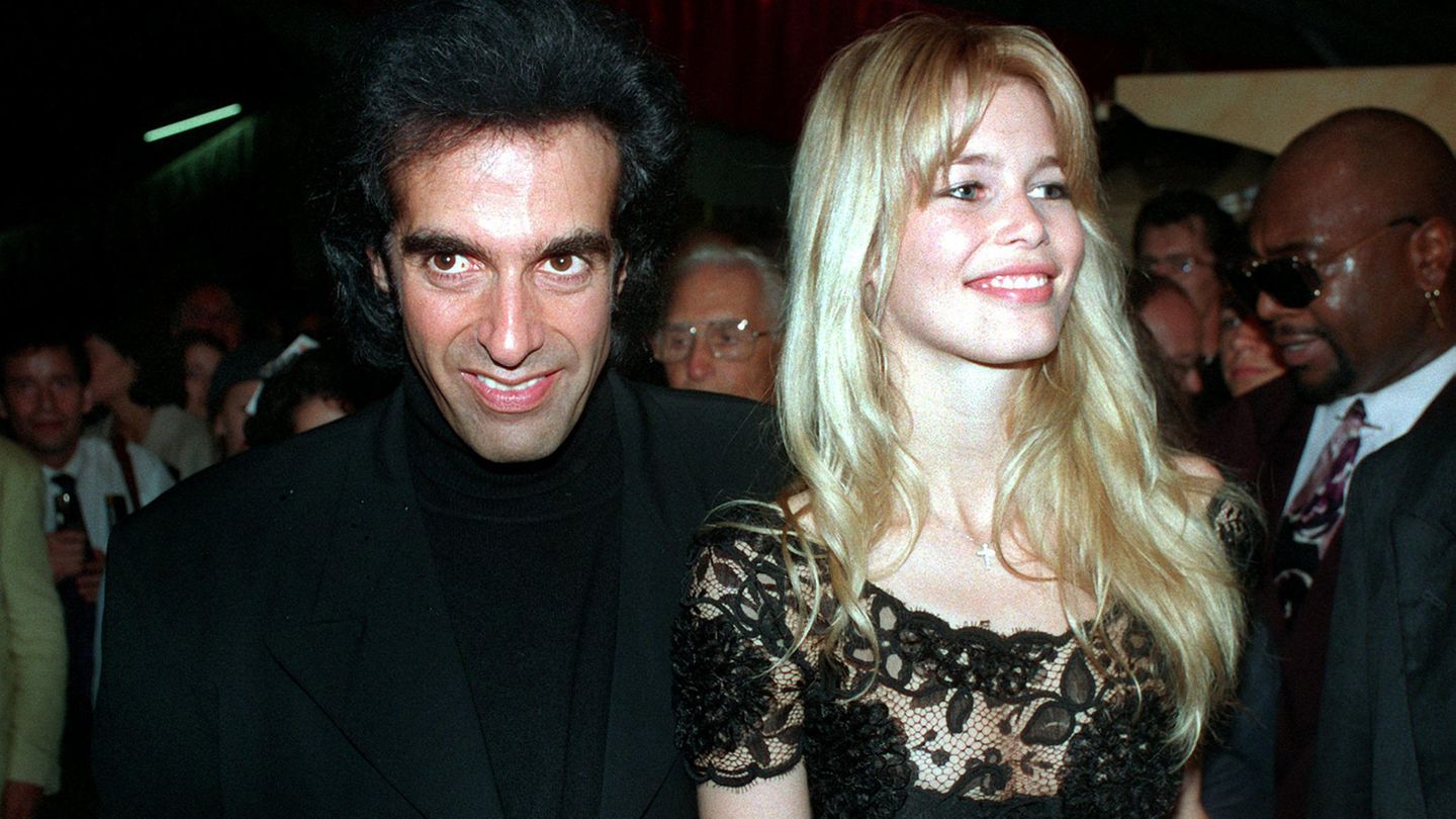 Claudia Schiffer und David Copperfield