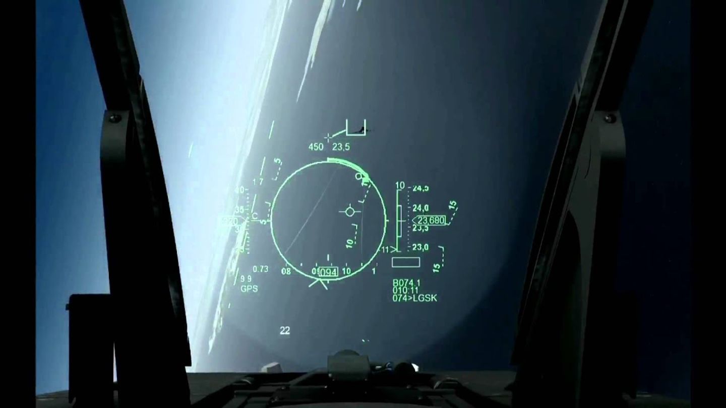 Bild aus einer echten F-16