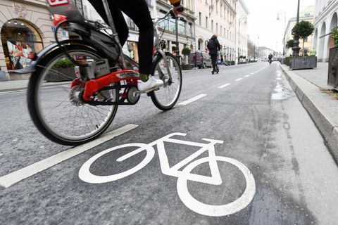 Radfahrer in München