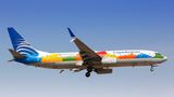 Copa Airlines, die nationale Fluggesellschaft Panamas, verweist mit diesem Farbspiel auf einer Boeing 737 auf das Museo de la Biodiversidad in Panama City. Der unkonventionelle Bau mit seinen bunten Dächern geht auf einen Entwurf des Architekten Frank Gehry zurück.