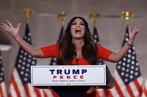 Kimberly Guilfoyle bei ihrer Rede auf dem Parteitag der Republikaner