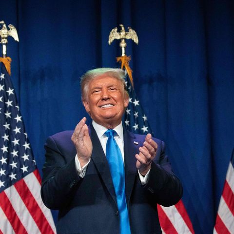 US-Präsident Donald Trump am ersten Tag der "Republican National Convention" in Charlotte, North Carolina