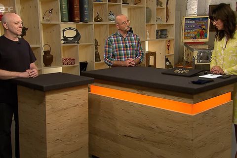 Bares für Rares: Verkäufer, Moderator Horst Lichter, Expertin Heide Rezepa-Zabel