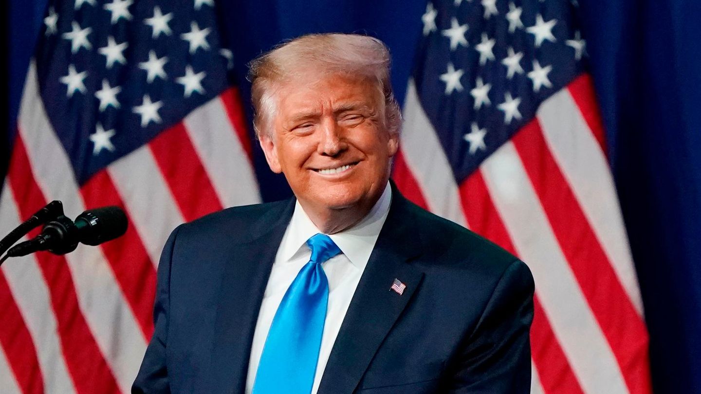 US-Präsident Donald Trump auf dem Parteitag der Republikaner in Charlotte, North Carolina