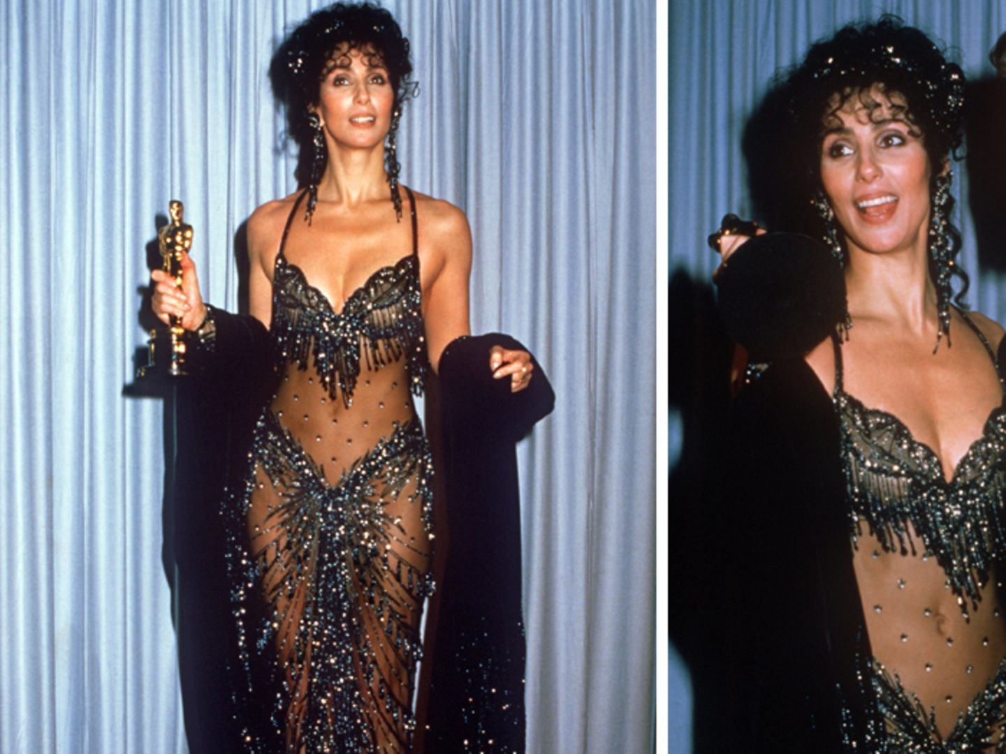 Cher sorgte 1988 bei den Oscars mit ihrem Kleid für Aufregung STERN.de Foto