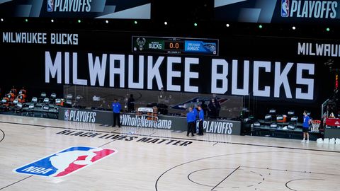 Leere Basketball-Halle der Milwaukee Bucks