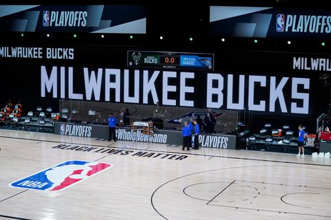 Leere Basketball-Halle der Milwaukee Bucks