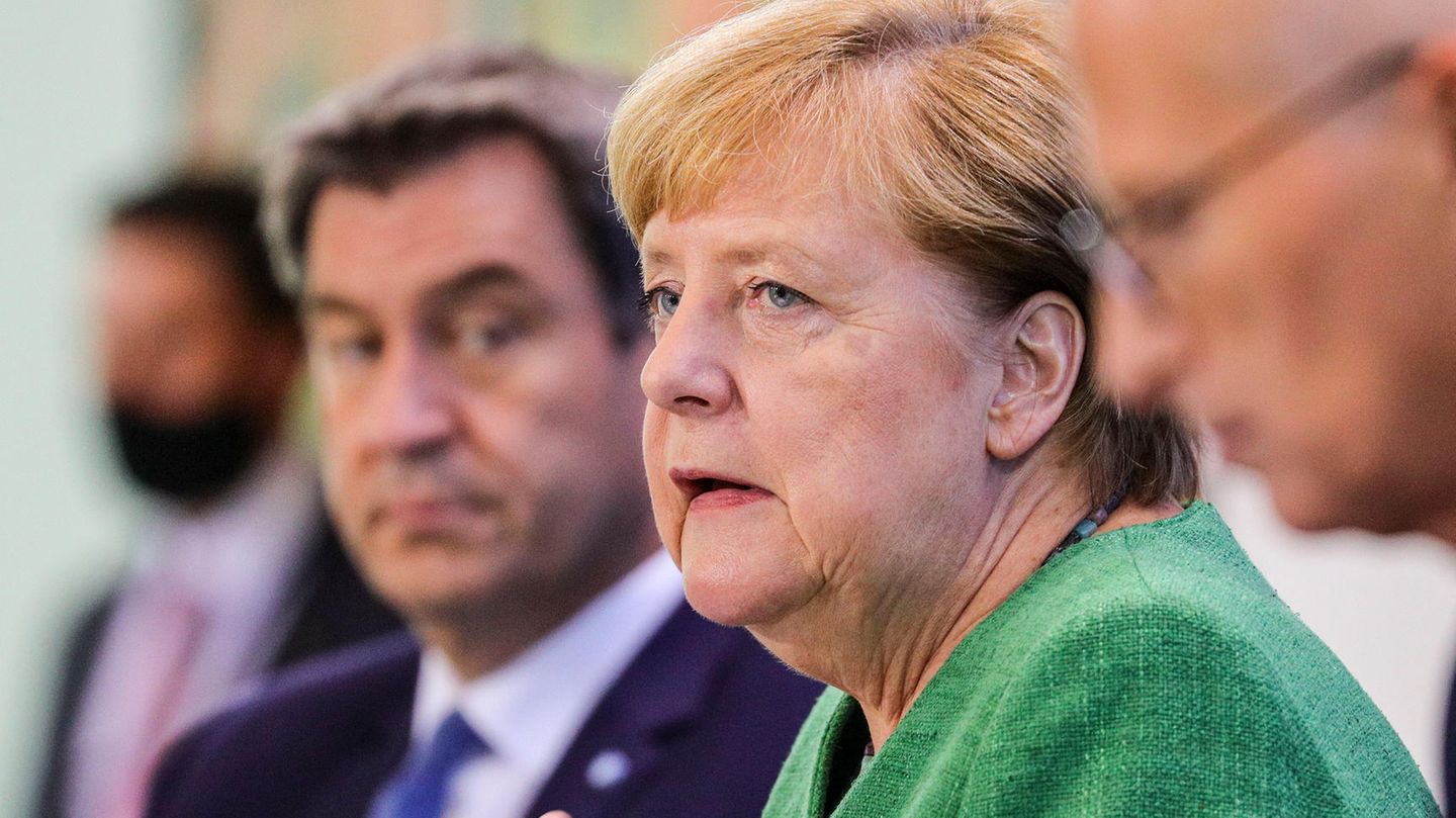 Söder Merkel Tschentscher Corona-Beschlüsse Berlin
