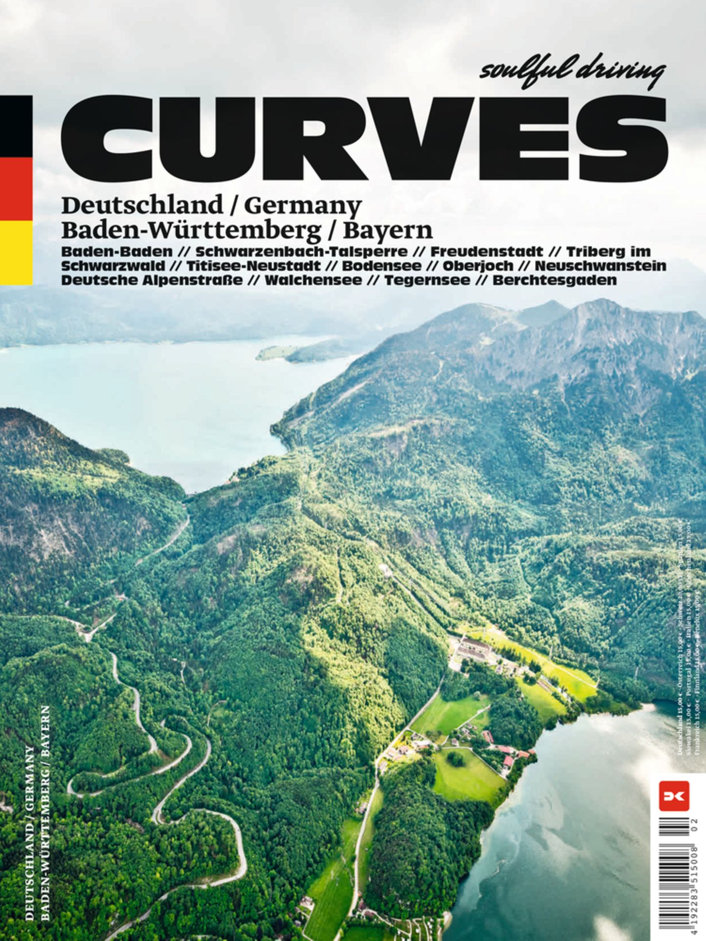 Curves Deutschland / Germany  Band 13: Baden-Württemberg / Bayern  Kartoniert; 288 Seiten; 15,00 Euro