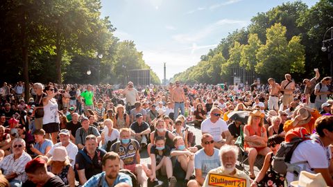 Demonstration gegen die Corona-Maßnahmen am 1. August in Berlin
