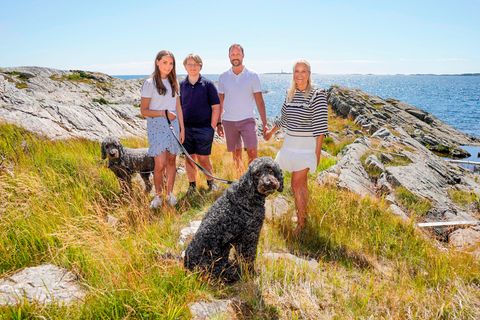 Die norwegische Königsfamilie macht Urlaub auf der Insel Dvergsøya, die zur Gemeinde Kristiansand gehört