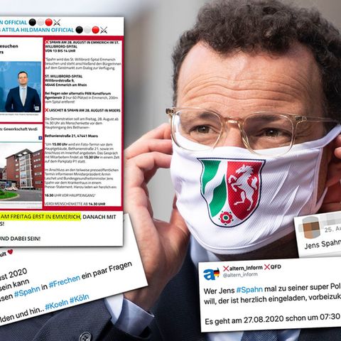 Nach Spuckattacke auf Spahn: Wie Rechte und Corona-Leugner seit Tagen den Gesundheitsminister verfolgen
