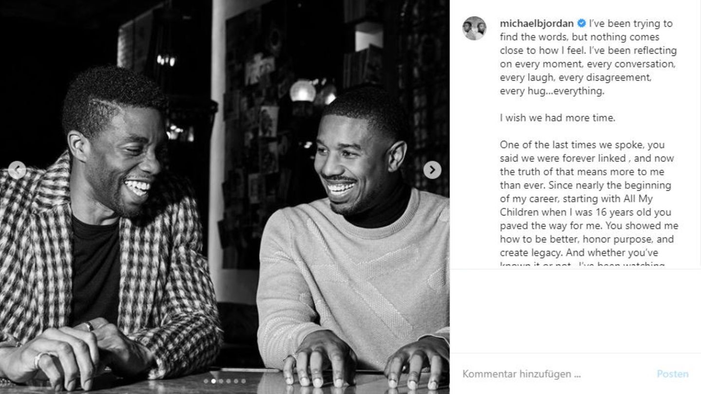 Chadwick Boseman und Michael B. Jordan