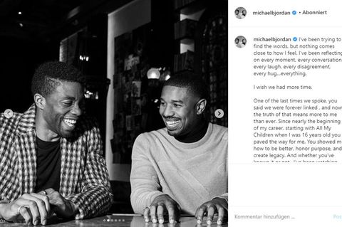 Chadwick Boseman und Michael B. Jordan