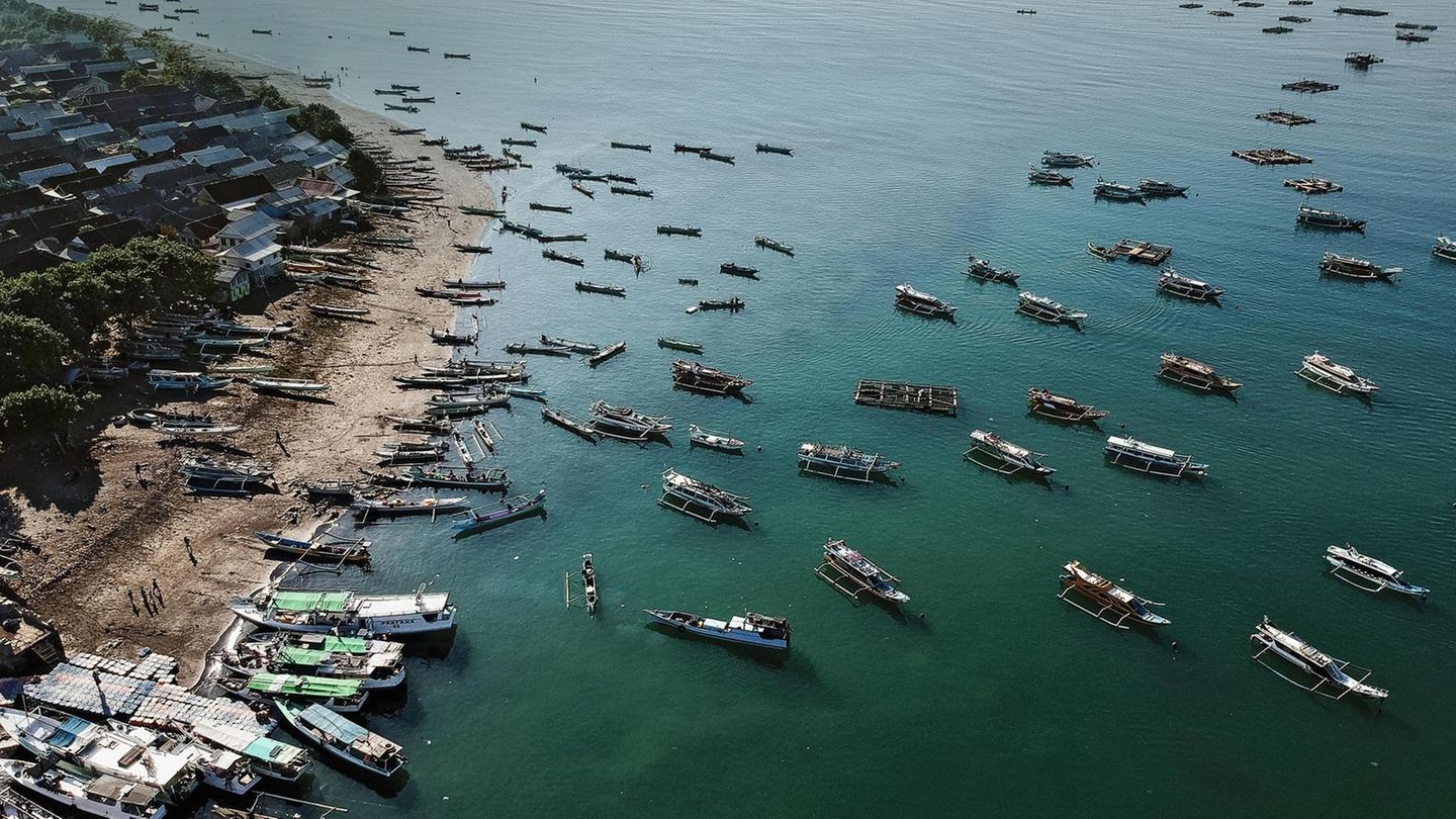 Die Fischerflotte von Tanjung Luar