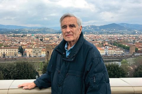 Schauspieler und Buchautor Michael Degen, aufgenommen in  Florenz auf der Piazzale Michelangelo