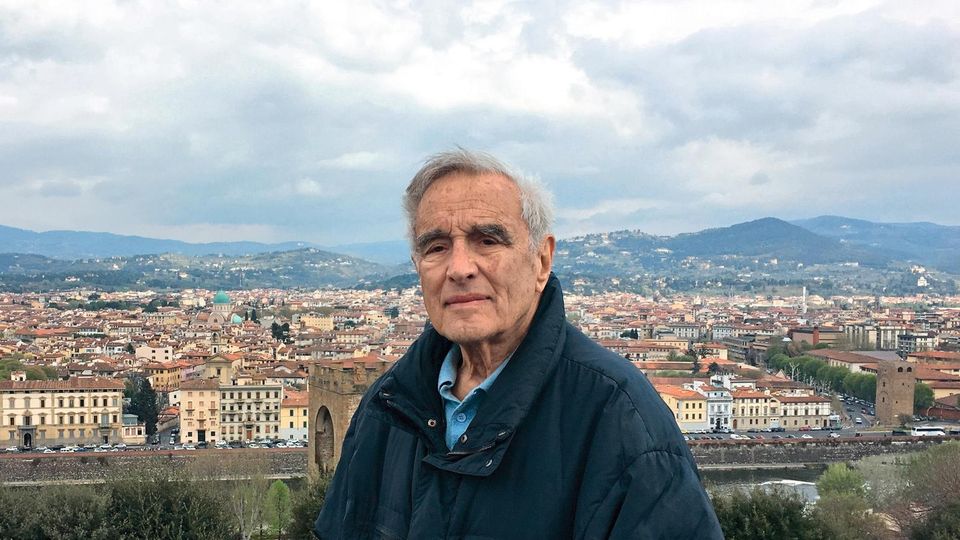 Schauspieler und Buchautor Michael Degen, aufgenommen in  Florenz auf der Piazzale Michelangelo