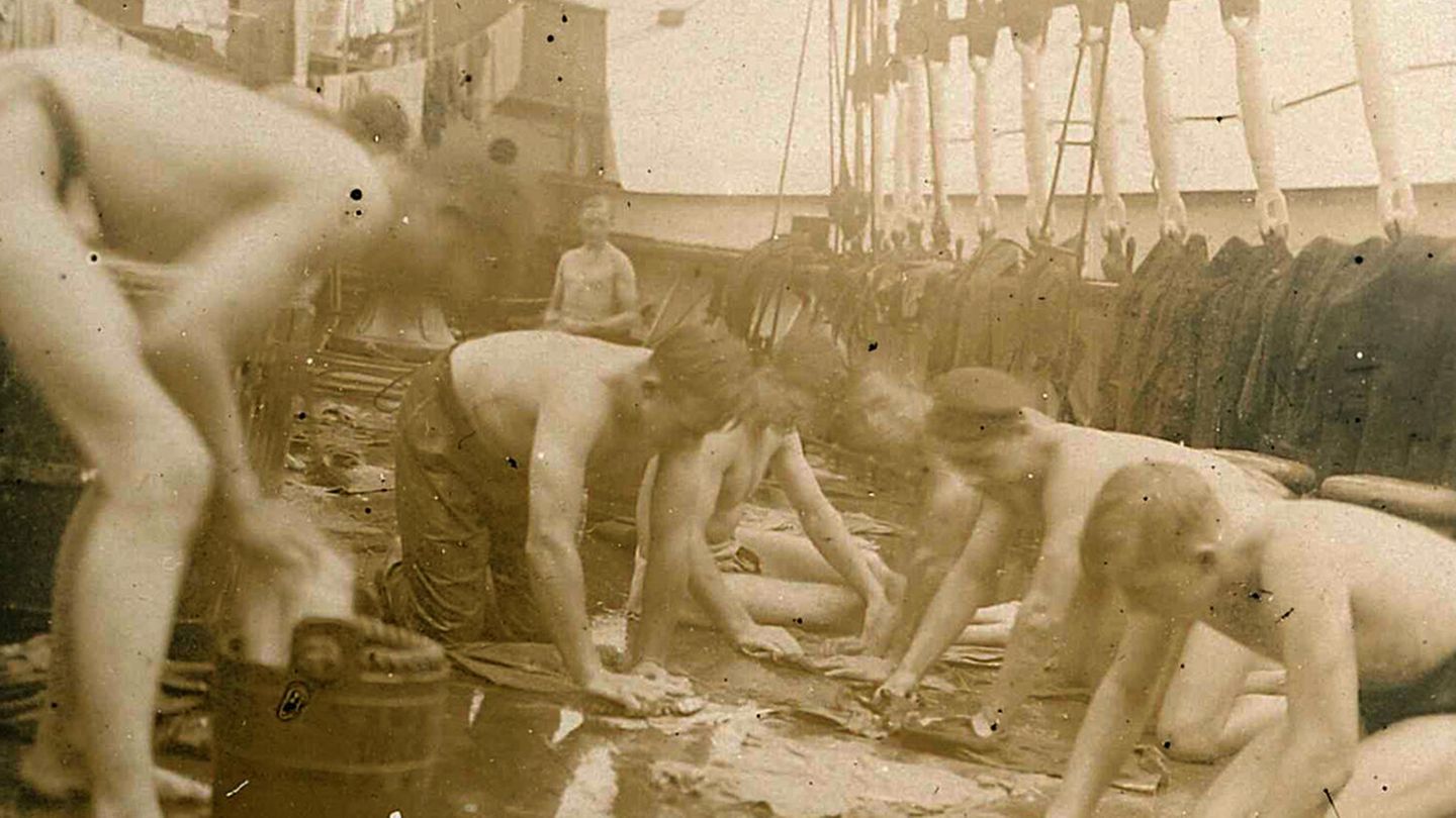 Schiffsjungen auf der "Peking"