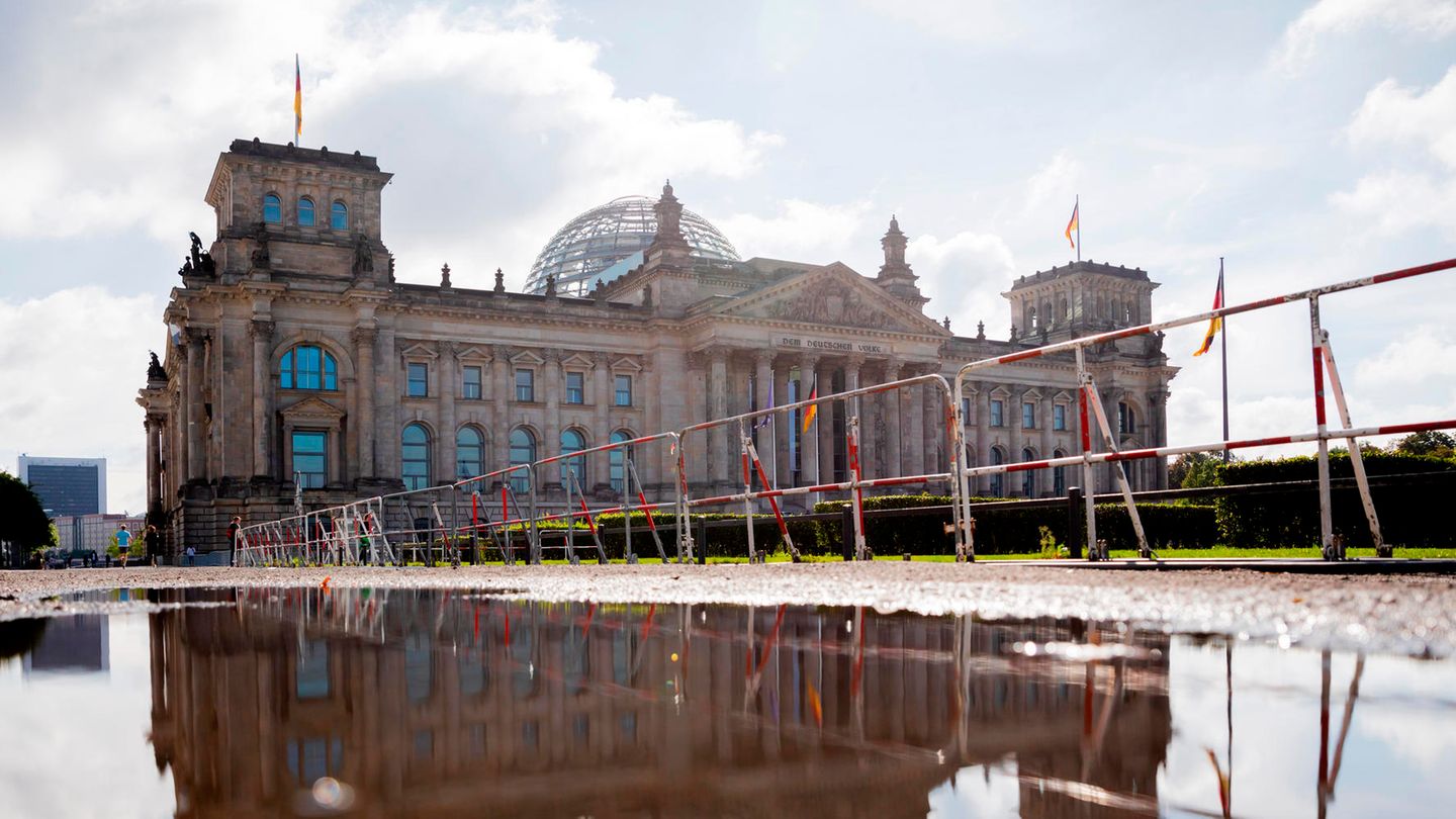 Reichstagsgebäude in Berlin, der Sitz des Deutschen Bundestags