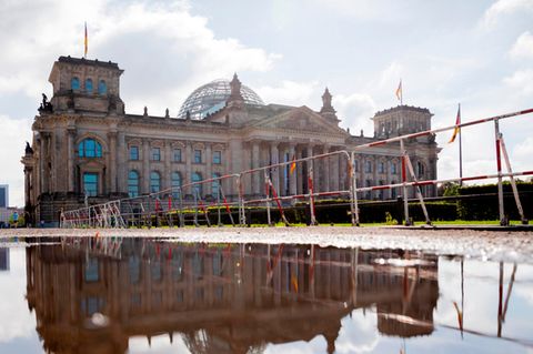 Reichstagsgebäude in Berlin, der Sitz des Deutschen Bundestags