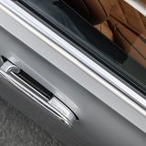 Die Türgriffe fahren elektrisch aus, wenn sich der Fahrer mit dem Schlüssel nähert oder über die Außenfläche des Türgriffs gestr