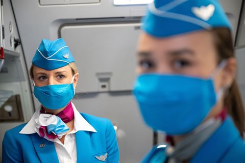 Fliegen an Bord von Eurowings in Zeiten der Pandemie