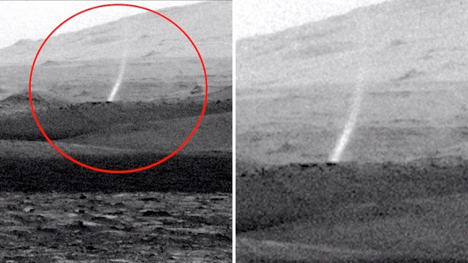 Neue Bilder vom Mars: Curiosity filmt Staubteufel
