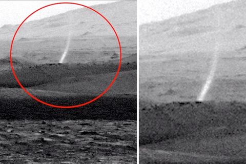 Neue Bilder vom Mars: Curiosity filmt Staubteufel