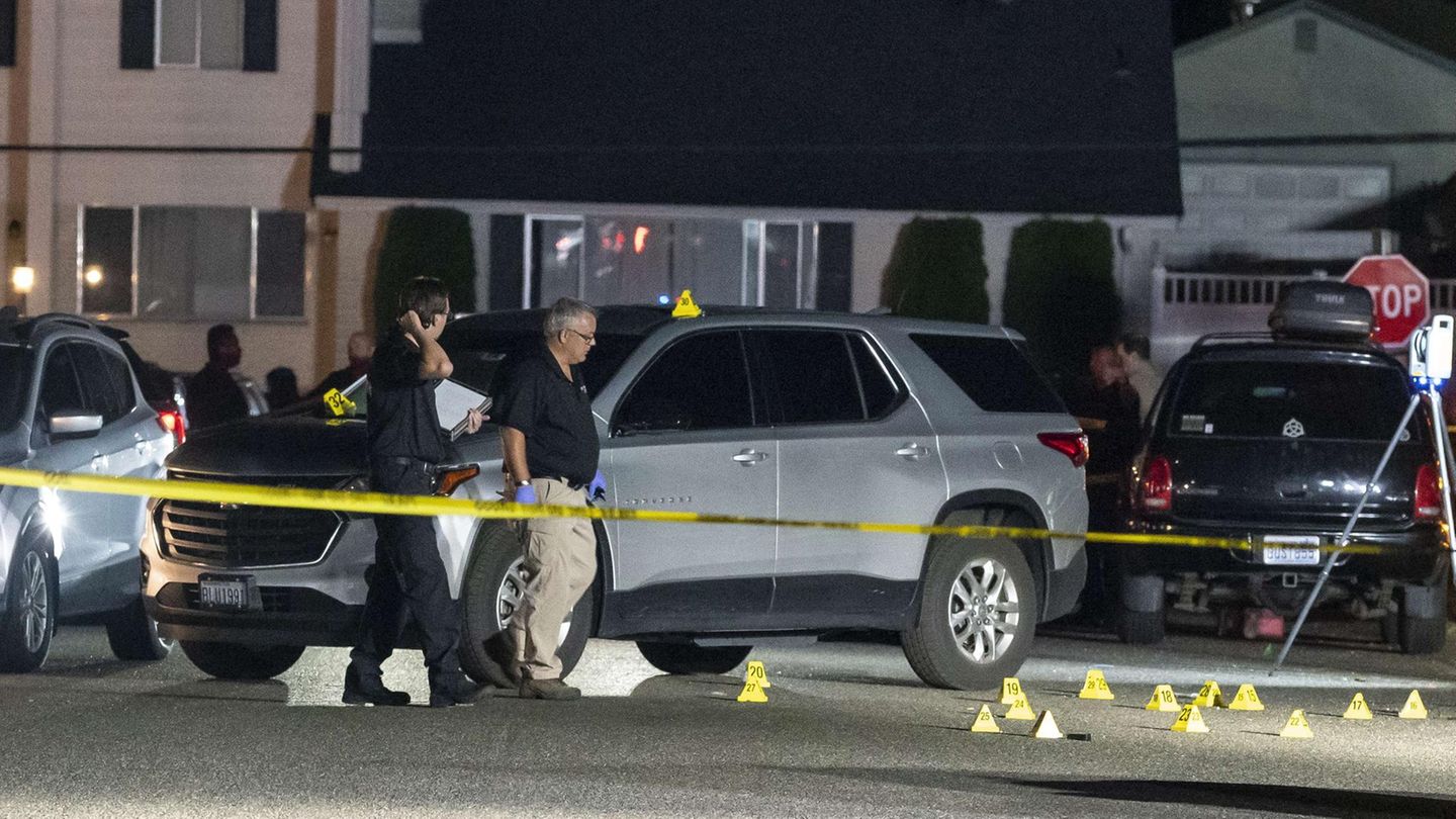 Ort der Festnahme eines Verdächtigen in Lacey, Washington