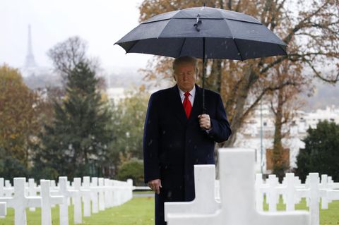 Donald Trump Friedhof Frankreich