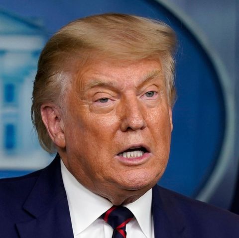 US Präsident Donald Trump auf der Pressekonferenz im Weißen Haus
