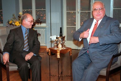 Alfred Biolek und Helmut Kohl