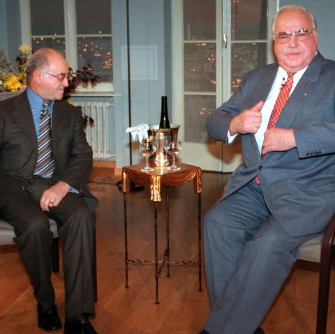 Alfred Biolek und Helmut Kohl