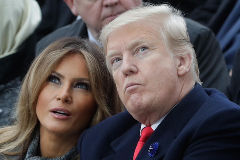 Morgenlage: Melania und Donald Trump bei ihrem Paris-Besuch im Jahr 2018