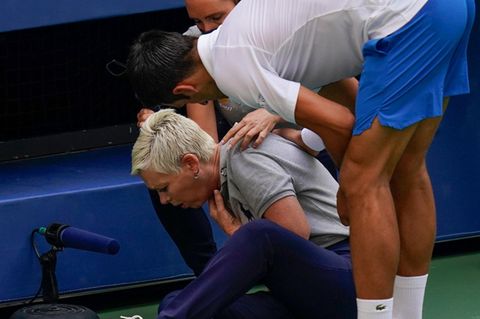 US Open: Novak Djokovic entschuldigt sich bei einer Linienrichterin