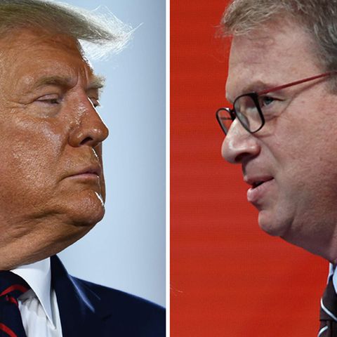 US-Präsident Donald Trump (l.) und "The Atlantic"-Chefredakteur Jeffrey Goldberg