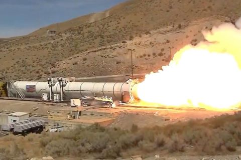 Nasa testet ihre "SLS"-Rakete für das Artemis-Programm.
