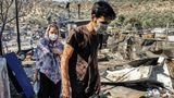Brand im Flüchtlingslager Moria auf Lesbos