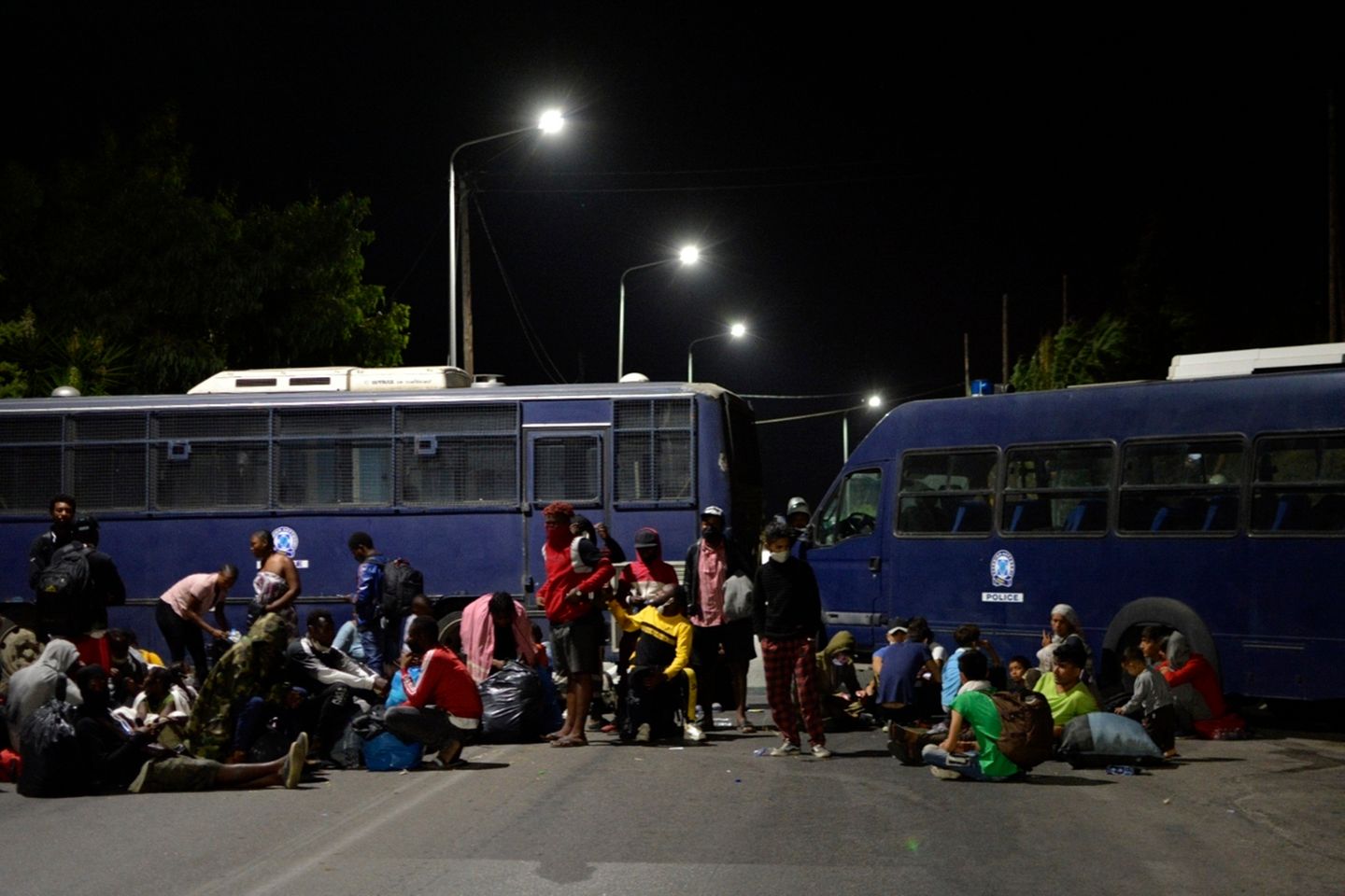 Brand im Flüchtlingslager Moria auf Lesbos