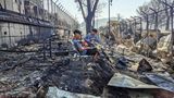 Brand im Flüchtlingslager Moria auf Lesbos