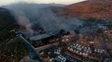 Brand im Flüchtlingslager Moria auf Lesbos