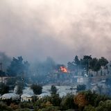 Brand im Flüchtlingslager Moria auf Lesbos