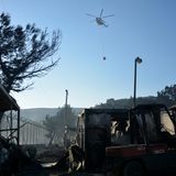 Brand im Flüchtlingslager Moria auf Lesbos