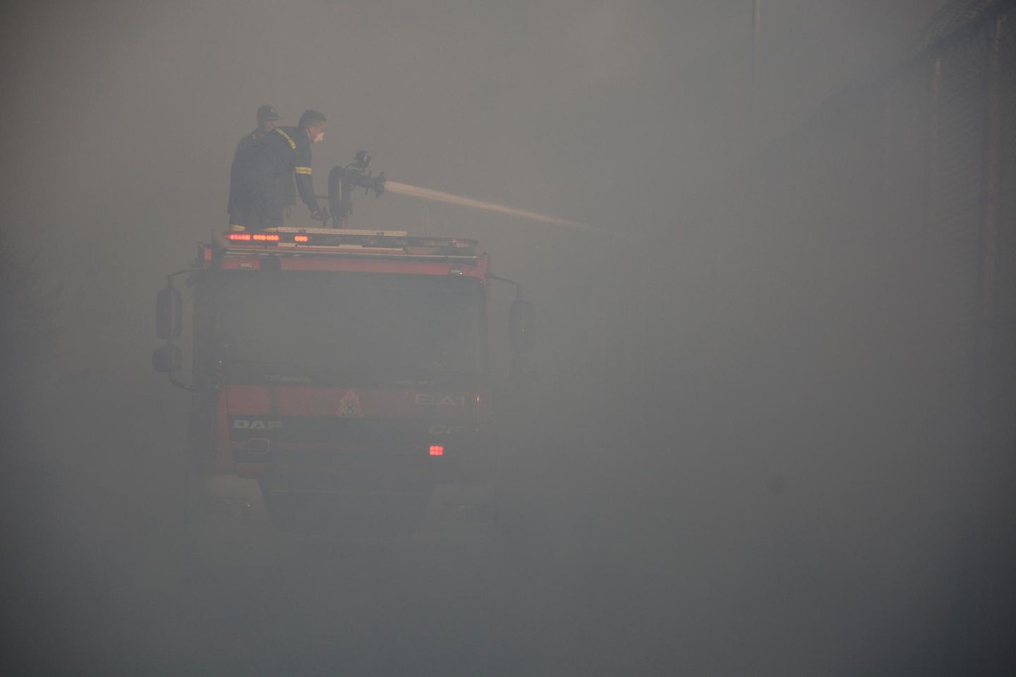 Brand im Flüchtlingslager Moria auf Lesbos