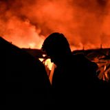 Brand im Flüchtlingslager Moria auf Lesbos