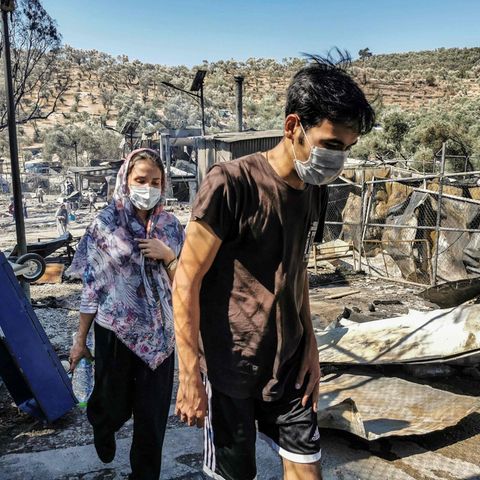 Lager Moria auf Lesbos: Das Flüchtlingslager Moria brennt – so müssen die Menschen dort leben