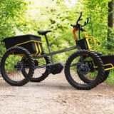 Es ist kaum länger als ein 28er-Rad, aber deutlich breiter.