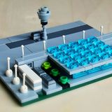 Und Fertig ist das Modell des Flughafens Berlin Brandenburg - in einer knappen halben Stunde Bauzeit.